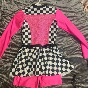 Girls race car dance costume
